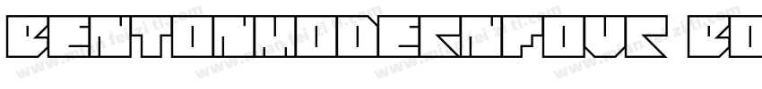 BentonModernFour Bol字体转换